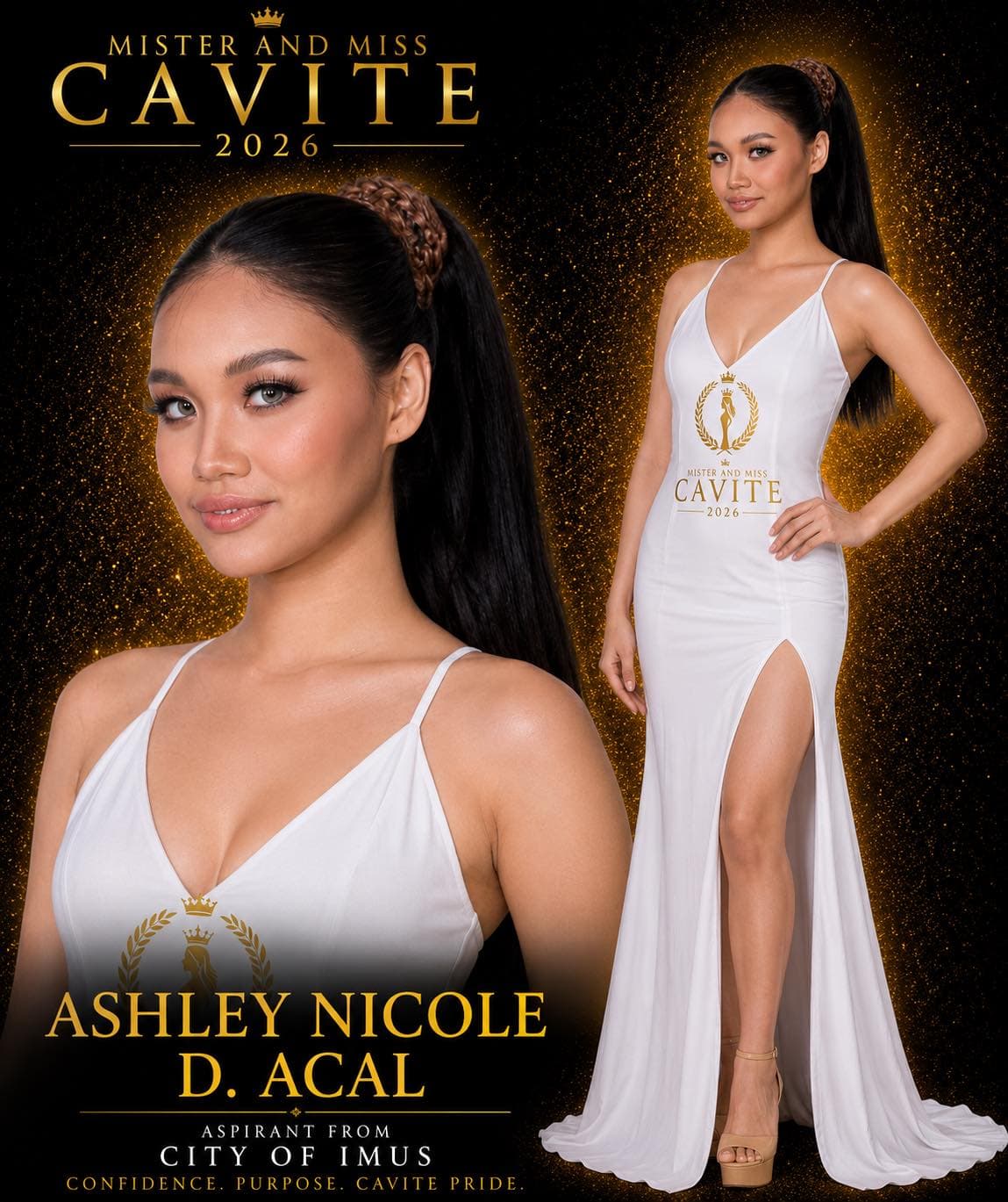 Portrait of Ashley Nicole D. Acal, Miss Cavite candidate from Imus