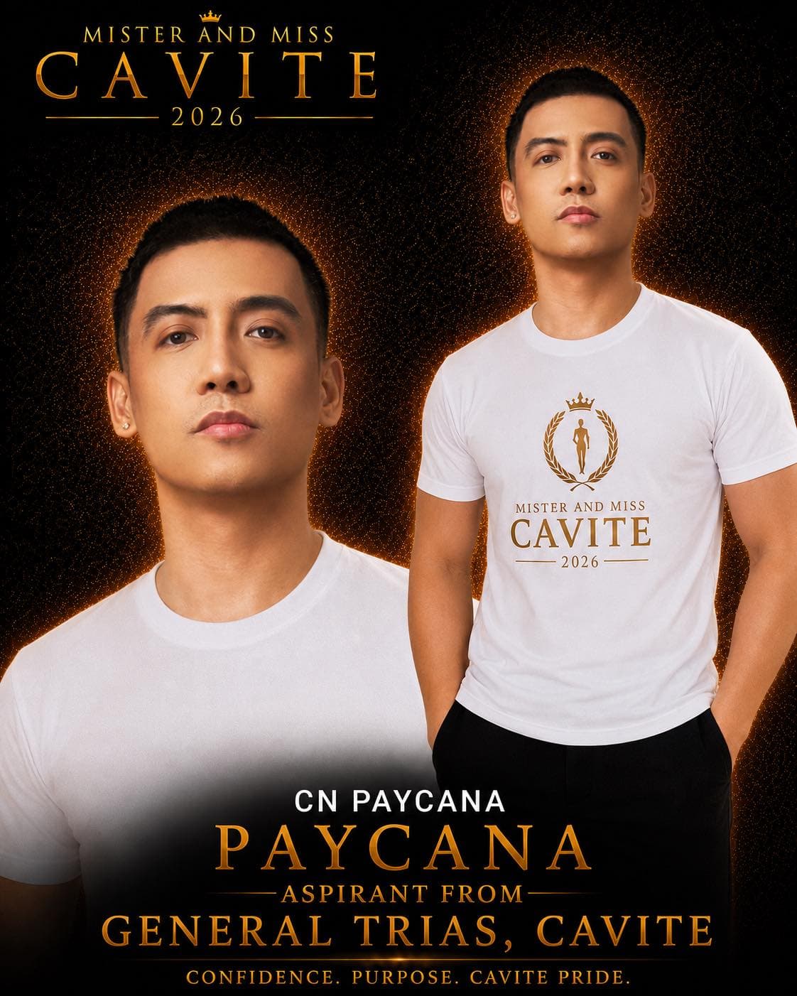 Portrait of Christian Paycana, Mister Cavite candidate from General Trias