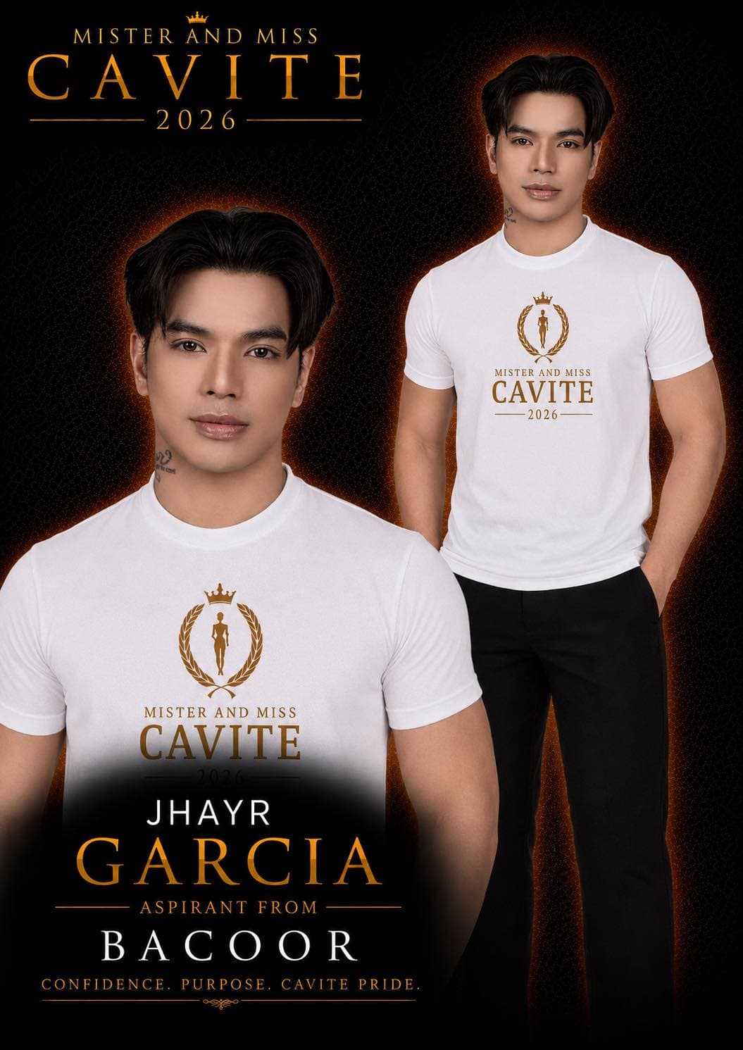Portrait of Jhayr Garcia, Mister Cavite candidate from Bacoor