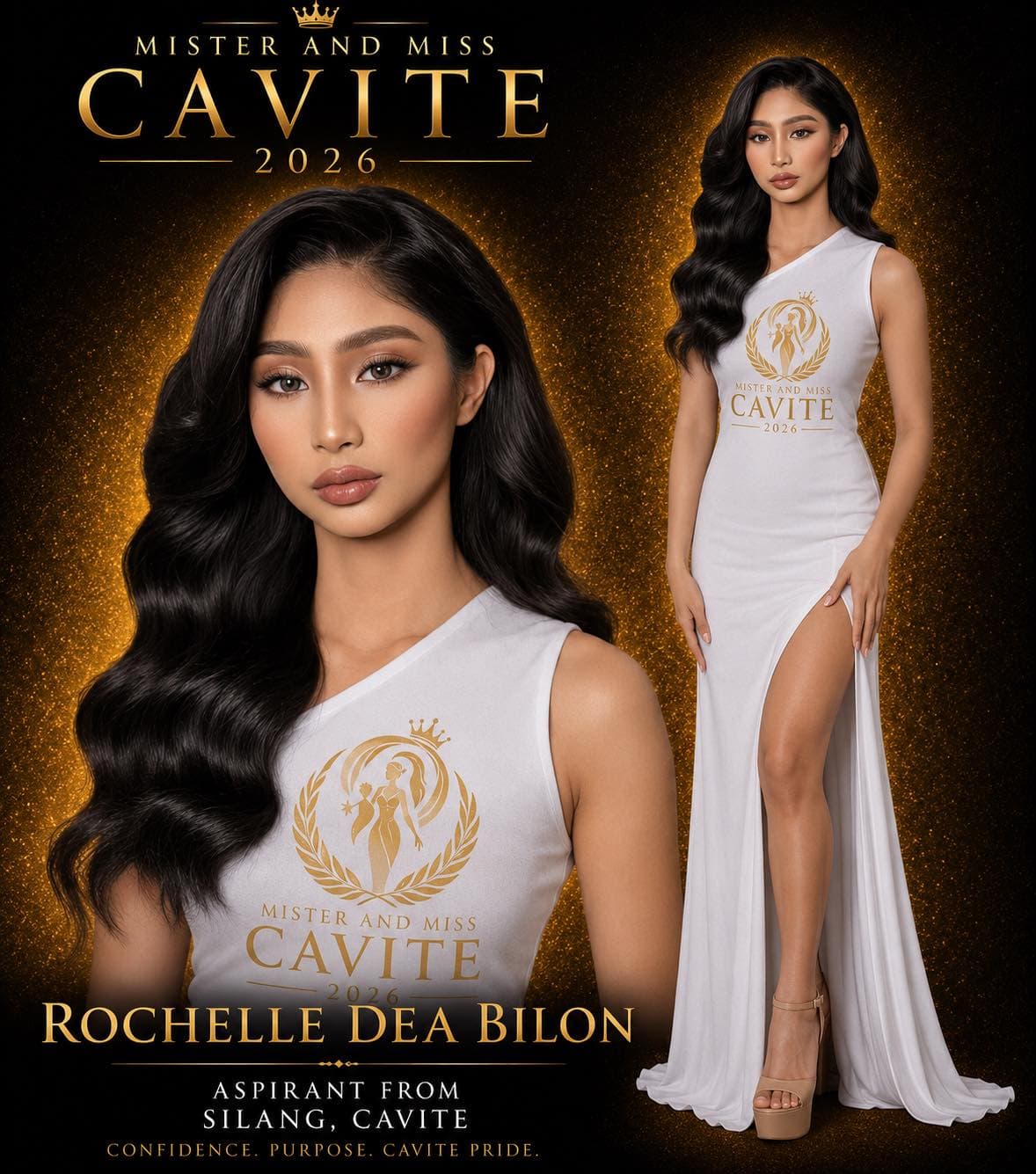 Portrait of Rochelle Dea Bilon, Miss Cavite candidate from Silang